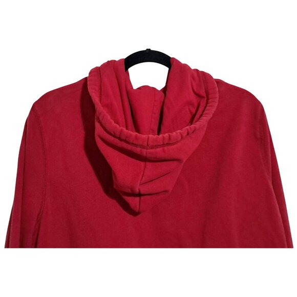 Aero Aeropostale Womens Hoodie Jacket Red Zip Up Size XXL Ragged Seam - Picture 7 of 10
